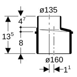 Geberit Silent-db20 Reduktion exzentrisch
