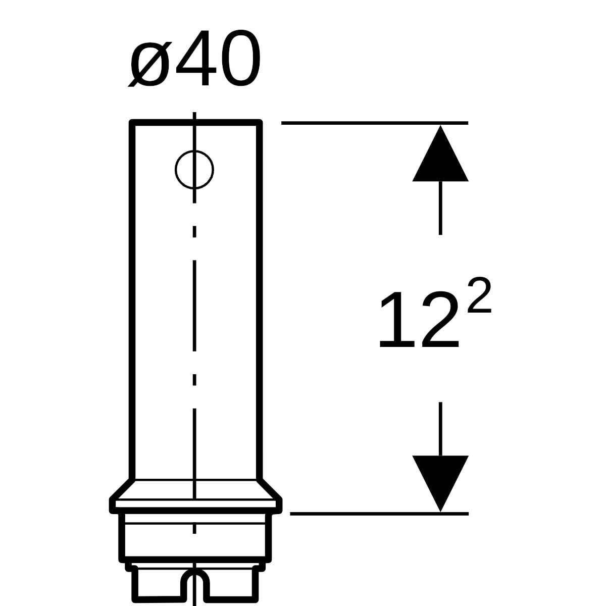 Geberit Standrohr aus PMMA: transparent