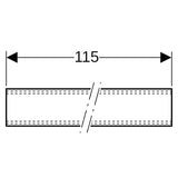 Geberit Gewinderohr: G=1/2″, galvanisch verzinkt