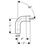 Geberit Mapress C-Stahl Bogen mit Einschubende: 90°