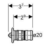 Geberit Mepla Rohr-Endstopfen: PVDF