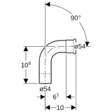 Geberit Mapress C-Stahl Bogen mit Einschubende: 90°