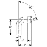 Geberit Mapress Kupfer Bogen mit Einschubende (Gas): 90°