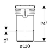 Geberit Silent-PP Langmuffe: d=110mm