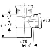 Geberit Silent-Pro Abzweig 87,5°