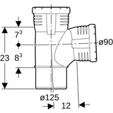 Geberit Silent-Pro Abzweig 87,5°