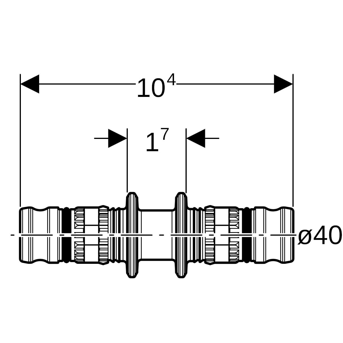 Geberit Mepla Kupplung: PVDF