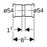 Geberit Mapress Kupfer Muffe (Gas)