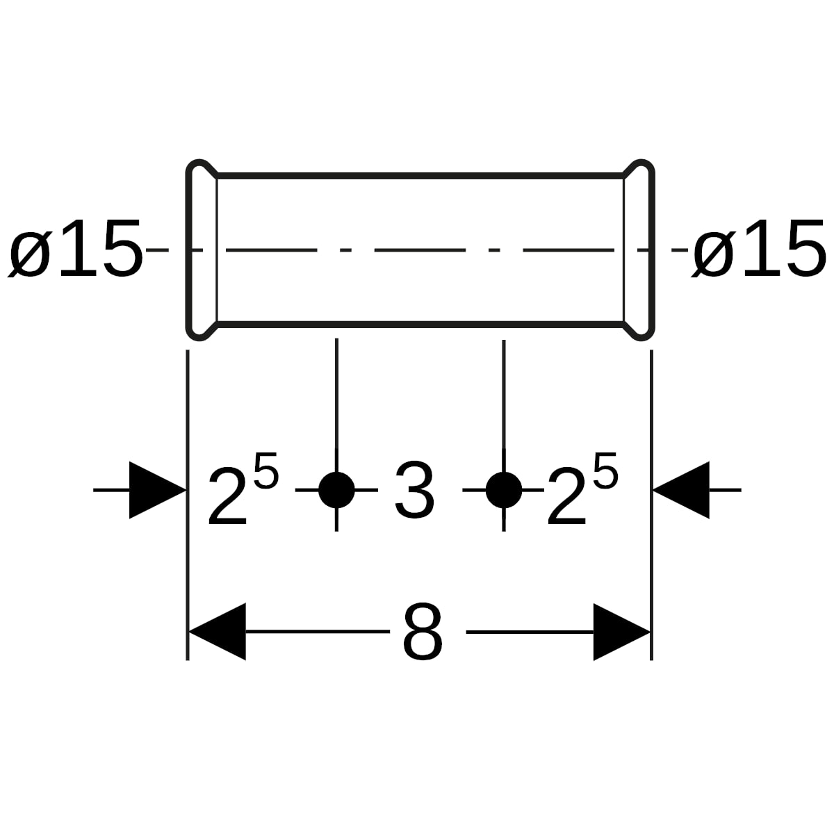 Geberit Mapress Edelstahl Schiebemuffe (Gas)