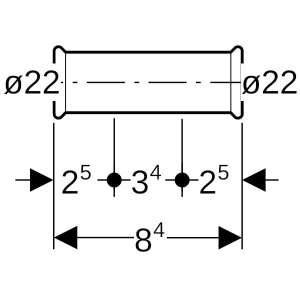Geberit Mapress Edelstahl Schiebemuffe (Gas)