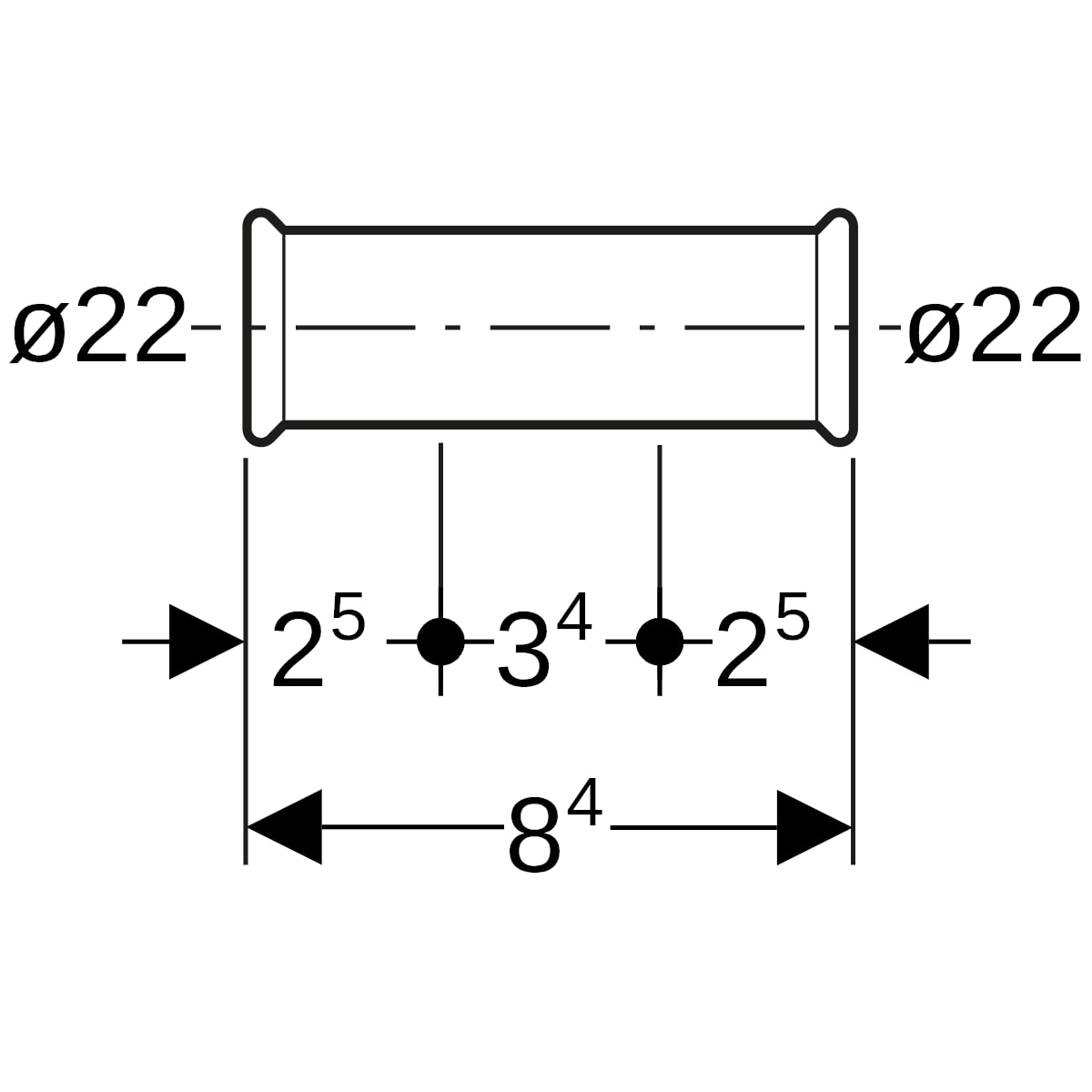 Geberit Mapress Edelstahl Schiebemuffe (Gas)