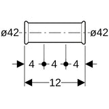 MAPRESS Edelstahl Schiebemuffe, gerade (LABS-frei)