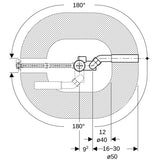 Geberit Badewannenablauf mit Drehbetätigung mit Überlauf und Ablaufventil, DN 40, d=40/50 mm