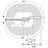 GEBERIT Badewannenablauf Rohbau-Set UNIVERSAL TOP