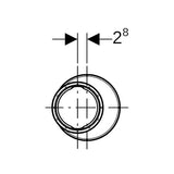 Geberit Silent-PP Reduktion exzentrisch: d=110mm, d1=50mm