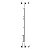 Geberit Duofix Ständer teilhoch, 82–130 cm: H=82cm