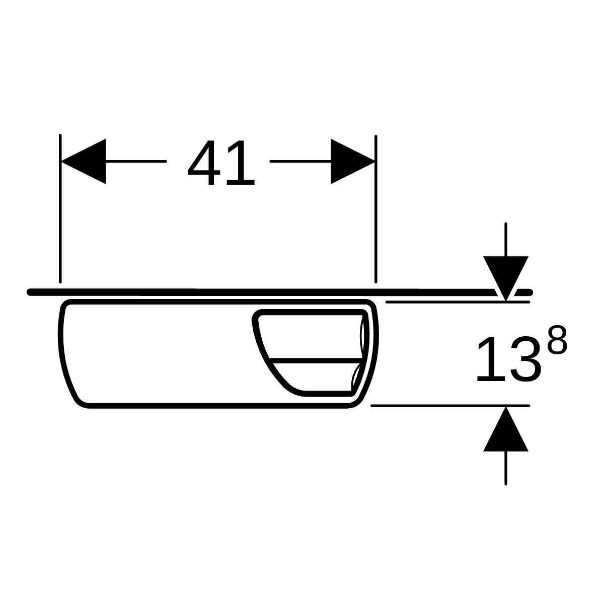 Geberit AP140 AP-Spülkasten 2-Mengen-Spülung, halbhochhängend