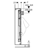 Geberit GIS Element für Urinal, 114 cm, universell