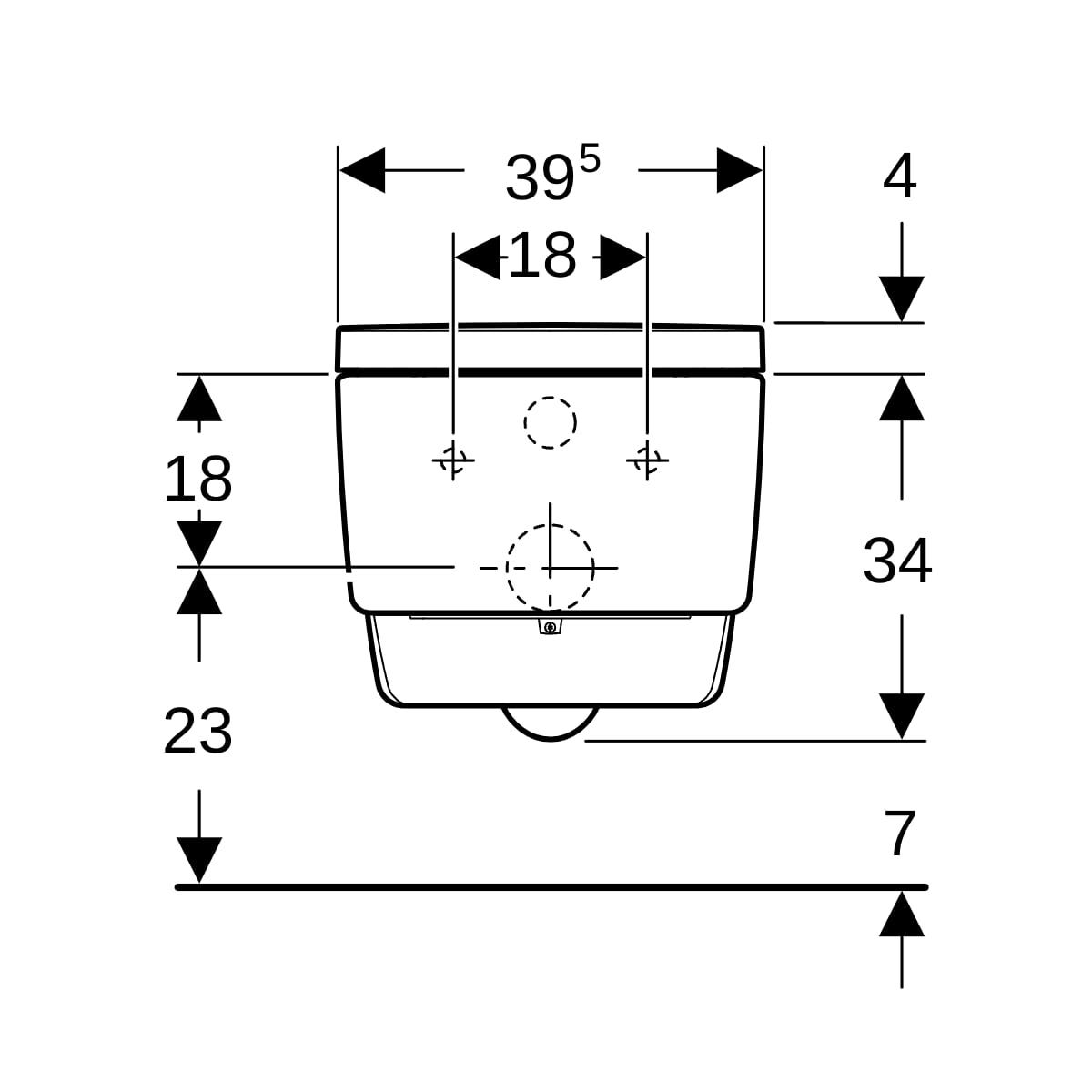 Geberit AquaClean Mera Comfort WC-Komplettanlage Wand-WC
