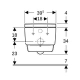 Geberit AquaClean Mera Comfort WC-Komplettanlage Wand-WC