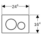 Geberit Sigma20 Betätigungsplatte für 2-Mengen-Spülung, Round