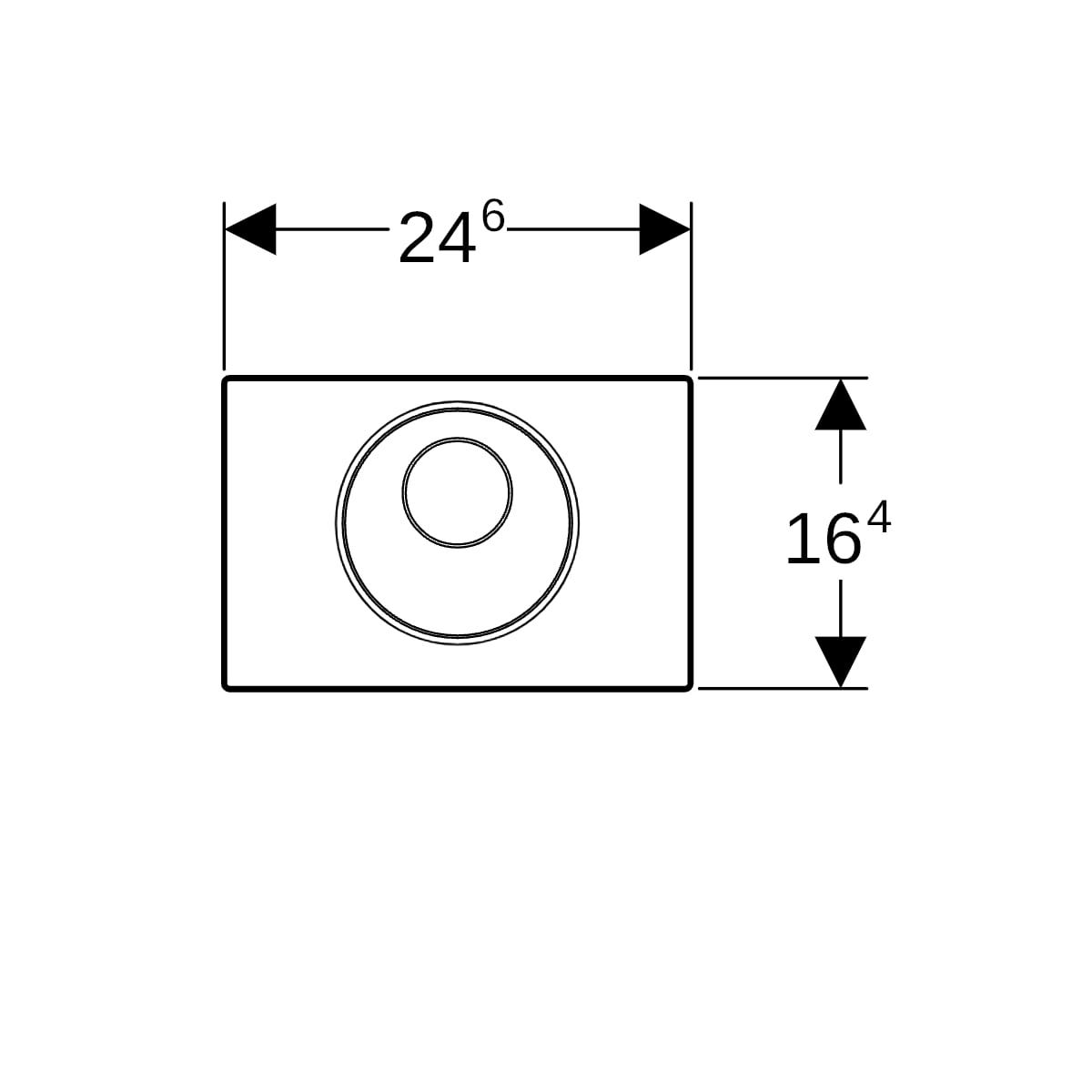 Geberit WC-Steuerung elektronisch, Netzbetrieb, für Sigma UP-Spülkasten 12 cm, mit Sigma10 Betätigungsplatte, Round, automatisch / berührungslos / manuell: Platte und Taste: gebürstet, easy-to-clean-beschichtet, Designring: poliert
