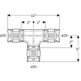 Geberit FlowFit T-Stück egal: Werkstoff=PPSU