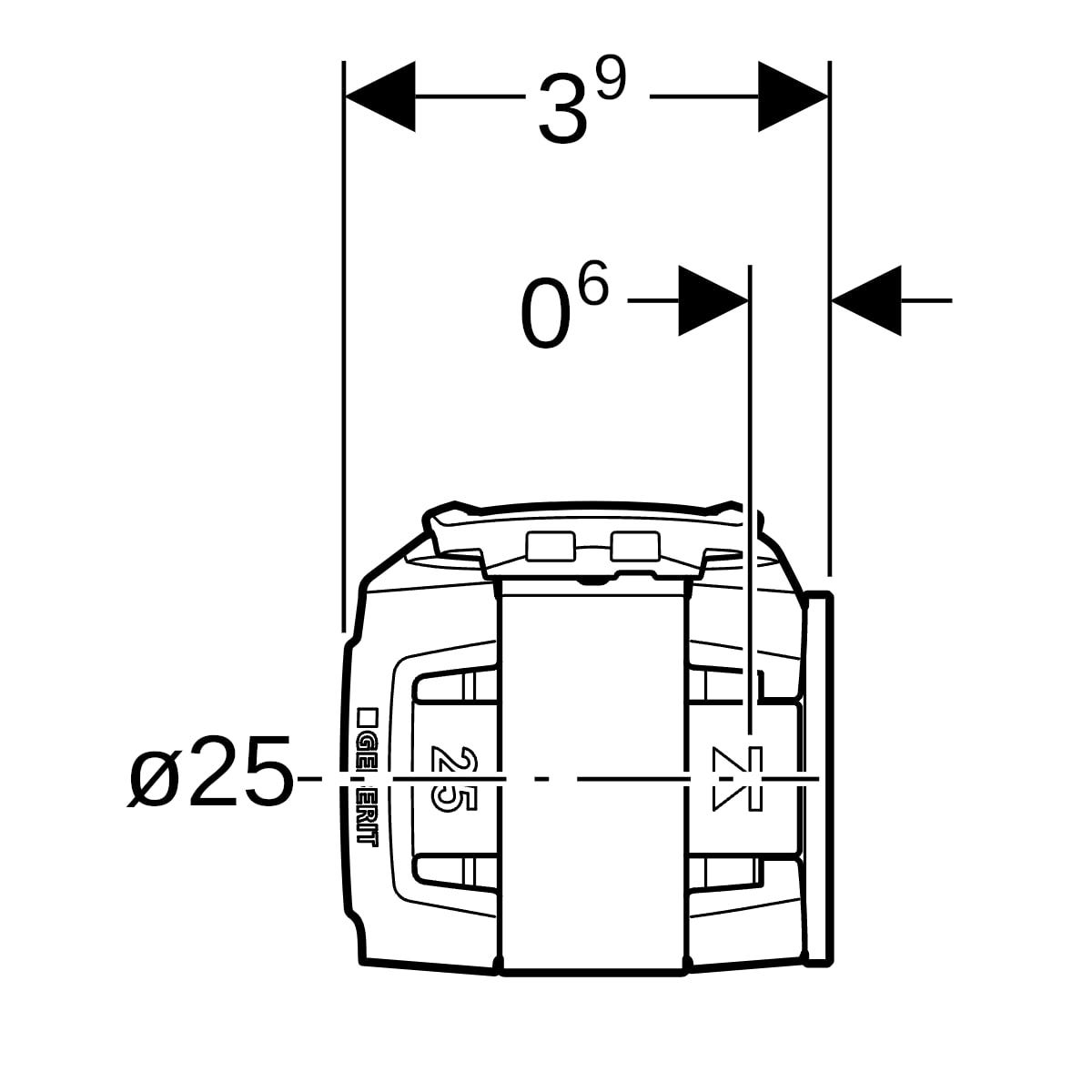 Geberit FlowFit Rohr-Endstopfen