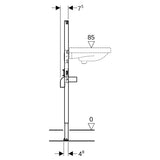Geberit Duofix Element für WT, 112 cm für Standarmatur