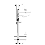 Geberit Duofix Element für WT, 82-98 cm für Standarmatur