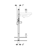 Geberit Duofix Element für WT, 82-98 cm für Standarmatur