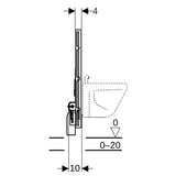 Geberit GIS Element für Bidet, universell