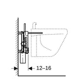 Geberit Kombifix Element für Bidet, universell