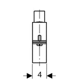 Rohrschelle mit Gewindemuffe G 1/2", verstellbar