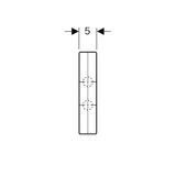 Geberit Mepla Kreuzungs-T-Stück mit Dämmbox: CW617N, d=20mm, d1=16mm, d2=20mm
