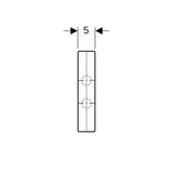 Geberit Mepla Kreuzungs-T-Stück mit Dämmbox: CW617N, d=20mm, d1=16mm, d2=20mm