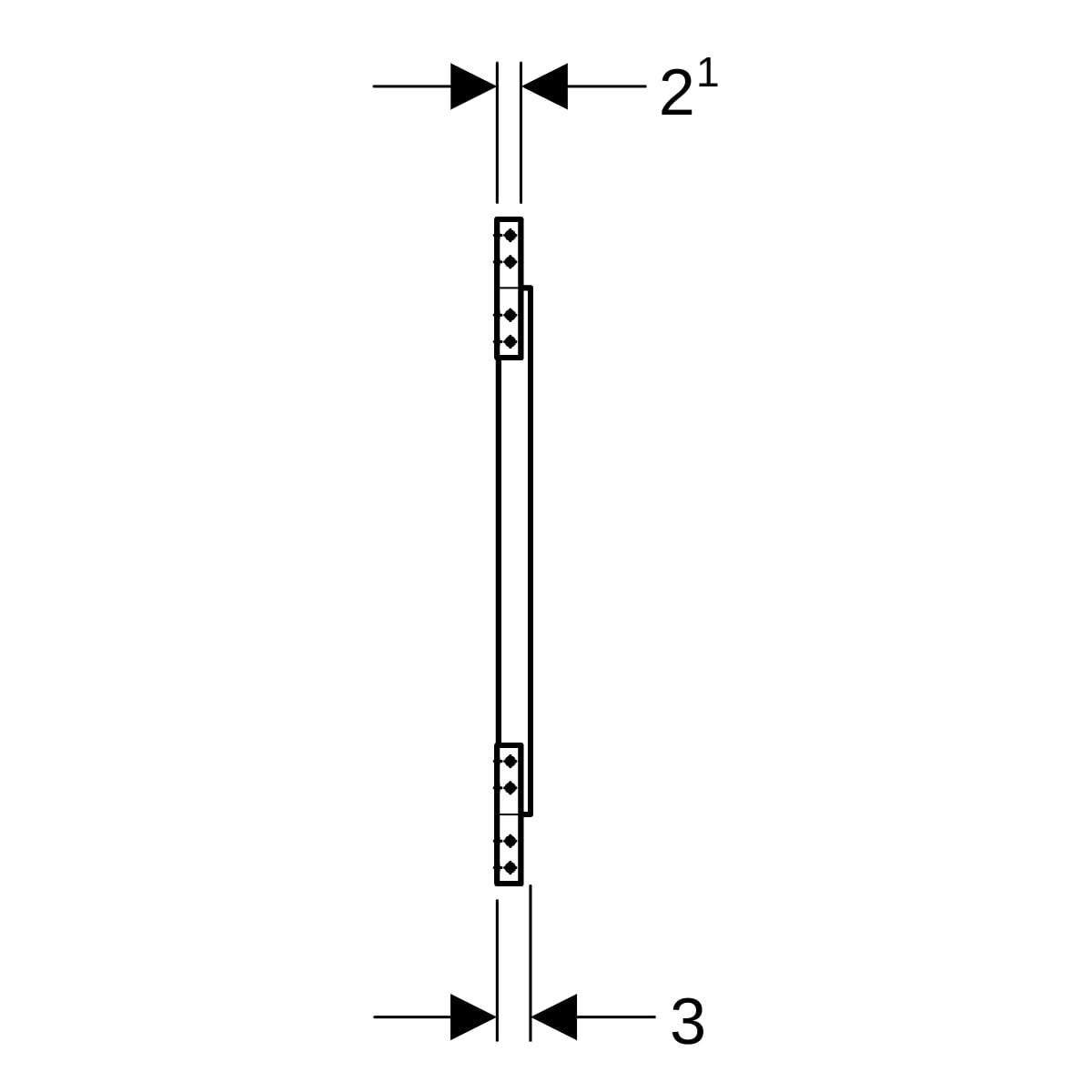 Geberit Duofix Montageplatte universell