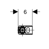 Geberit Duofix Set Wandanker für Einzelmontage, Ecklösung (2 St.)