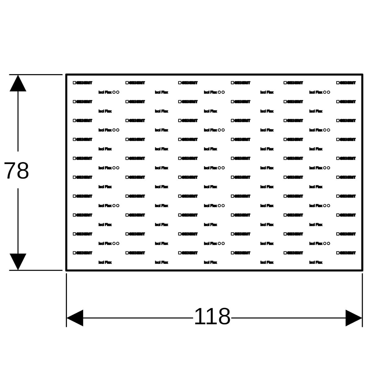 Geberit Isol Flex Schalldämmmatte: B=78cm