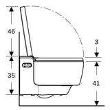 Geberit AquaClean Mera Comfort WC-Komplettanlage Wand-WC