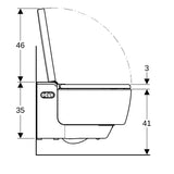 Geberit AquaClean Mera Comfort WC-Komplettanlage Wand-WC