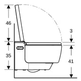 Geberit AquaClean Mera Comfort WC-Komplettanlage Wand-WC
