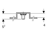 Geberit FlowFit Anschlusswinkel 90°,Rp=1/2″, L1=5.2cm