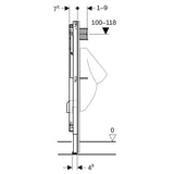 GE Duofix Element f. Urinal, 112-130 cm universell