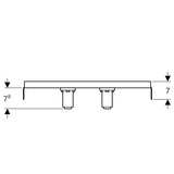 Geberit FlowFit Anschlusswinkel 90° vormontiert, zweifach, gerade aus Bronze, Pressmuffe, 1/2 Zoll Gewindemaß Armatur