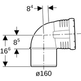 Geberit Silent-Pro Bogen: 87.5°