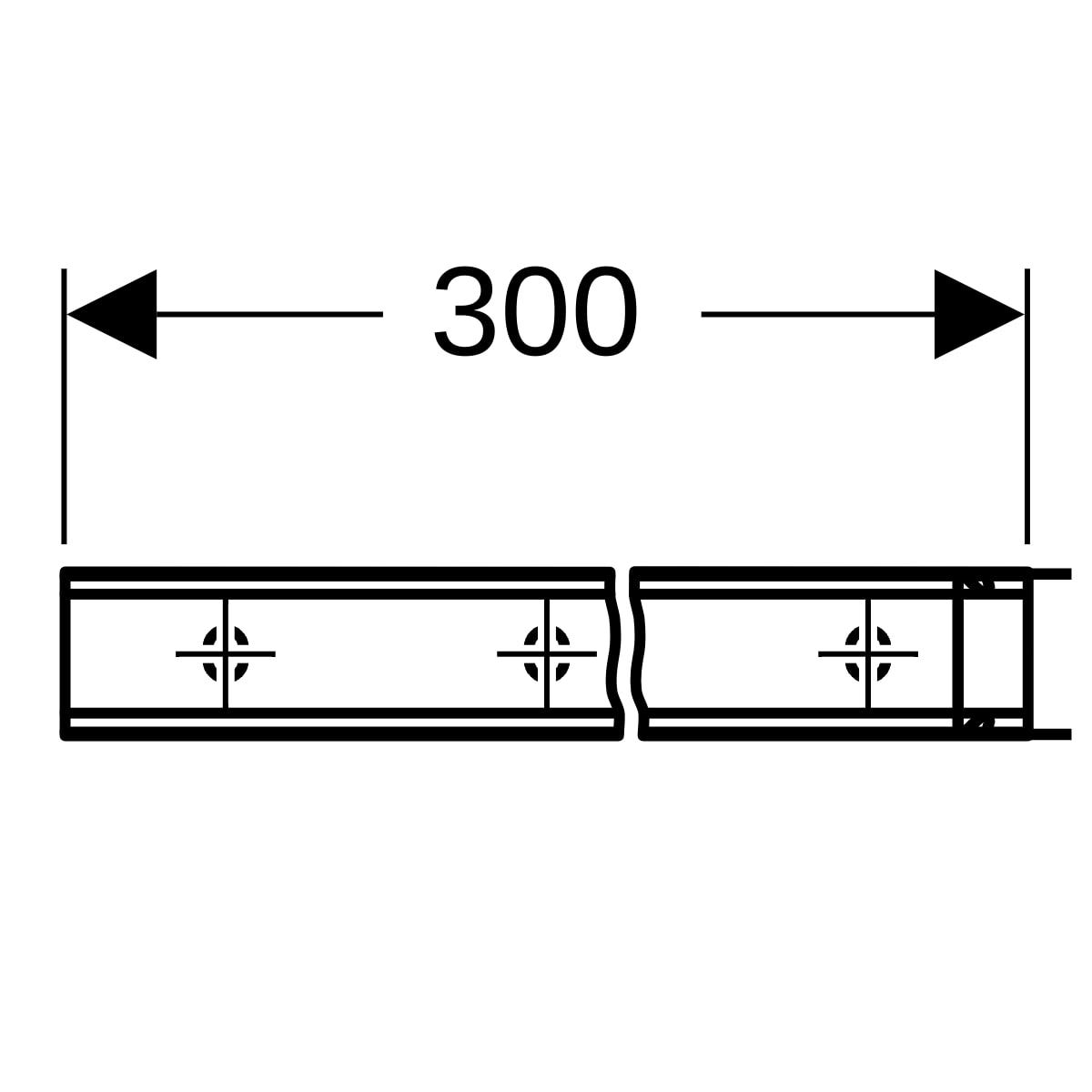 Geberit Duofix Systemschiene: H=3.4cm