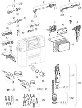 Geberit Kombifix Element für Wand-WC, mit Omega UP-Spülkasten 12 cm