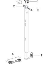 Geberit Duofix Ständer teilhoch, 82–130 cm: H=82cm