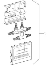 Geberit Mepla Kreuzungs-T-Stück mit Dämmbox: CW617N, d=20mm, d1=16mm, d2=20mm
